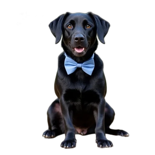 staff, animal, black, dog transparent PNG cut-out