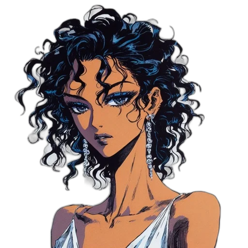 dress, jewelry, face, staff transparent PNG cut-out