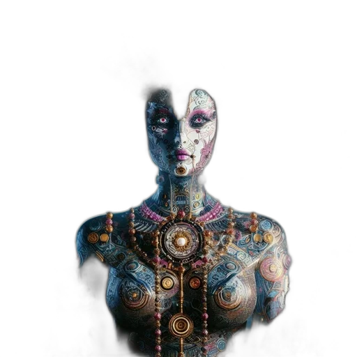 robot, jewelry, mask, face transparent PNG cut-out