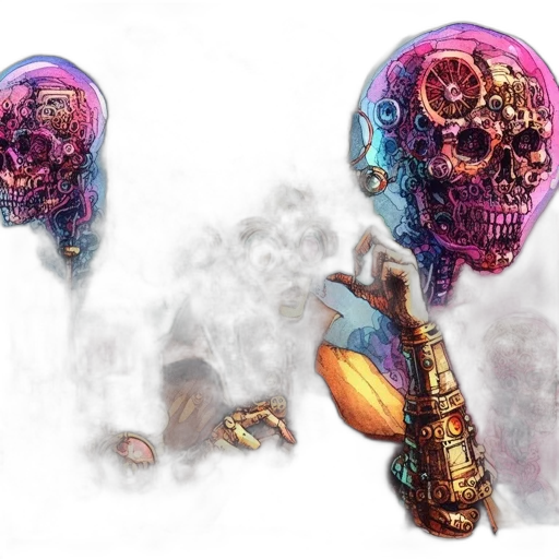 mask, weapon, concept art, fantasy art transparent PNG cut-out