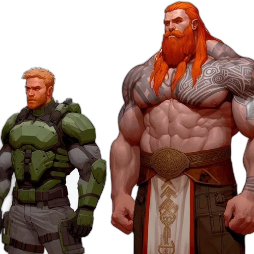 concept art, fantasy art, comic book art, pixel art transparent PNG cut-out