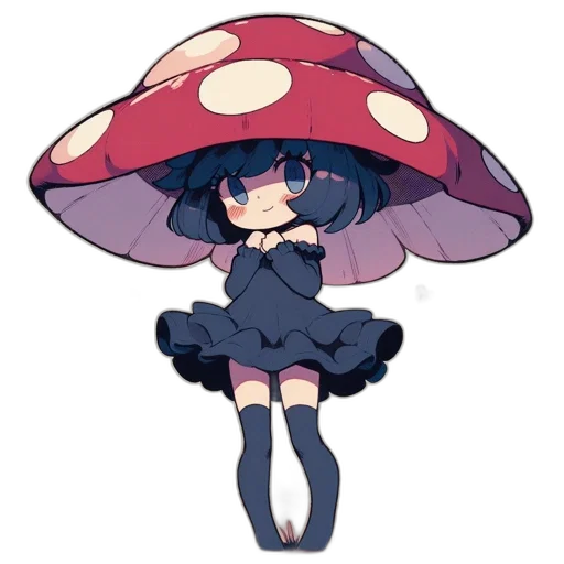 umbrella, hat, staff, dress transparent PNG cut-out