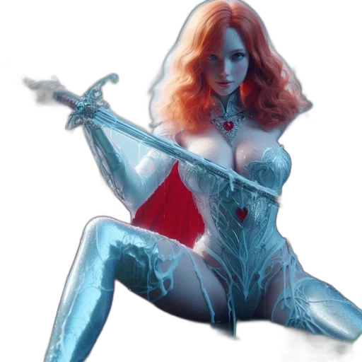 comic book art, concept art, fantasy art, red transparent PNG cut-out