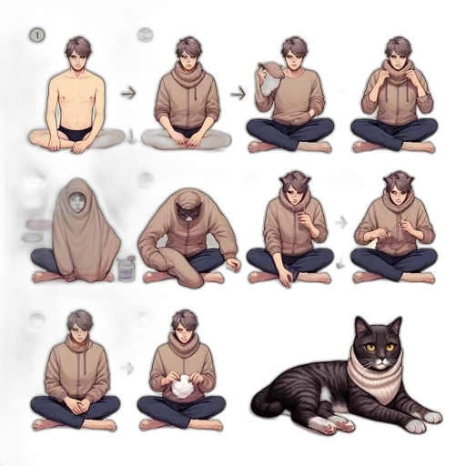concept art, pixel art, anime, comic book art transparent PNG cut-out