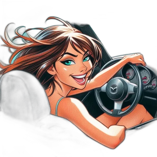 car, cartoon, photorealistic, concept art transparent PNG cut-out