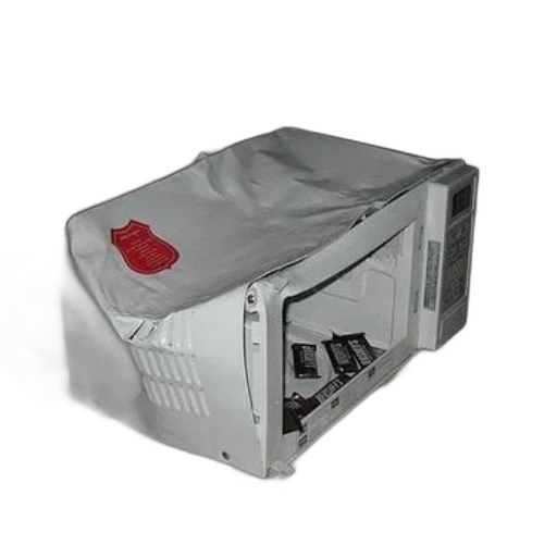 robot, car, 3d render, microwave transparent PNG cut-out