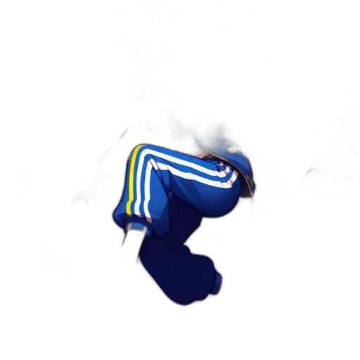 shoes, jacket, hat, staff transparent PNG cut-out