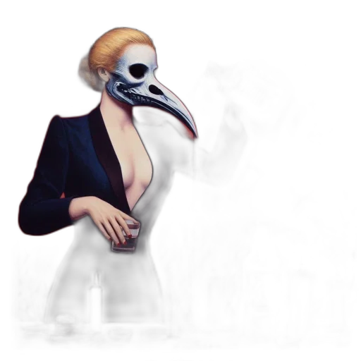 mask, dress, creature, face transparent PNG cut-out