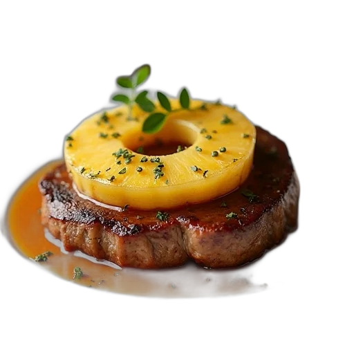 food, crown, photorealistic, 3d render transparent PNG cut-out