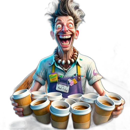 staff, concept art, comic book art, cartoon transparent PNG cut-out