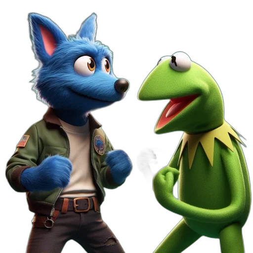 jacket, staff, animal, concept art transparent PNG cut-out