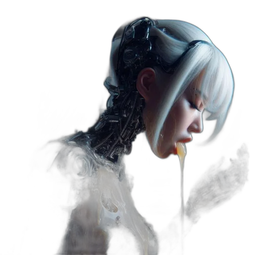 robot, face, mask, creature transparent PNG cut-out