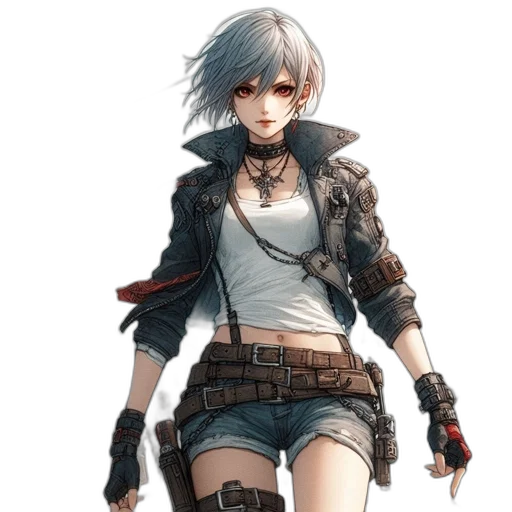 jacket, weapon, sword, staff transparent PNG cut-out