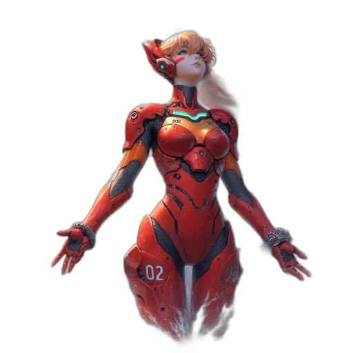 robot, concept art, 3d render, fantasy art transparent PNG cut-out