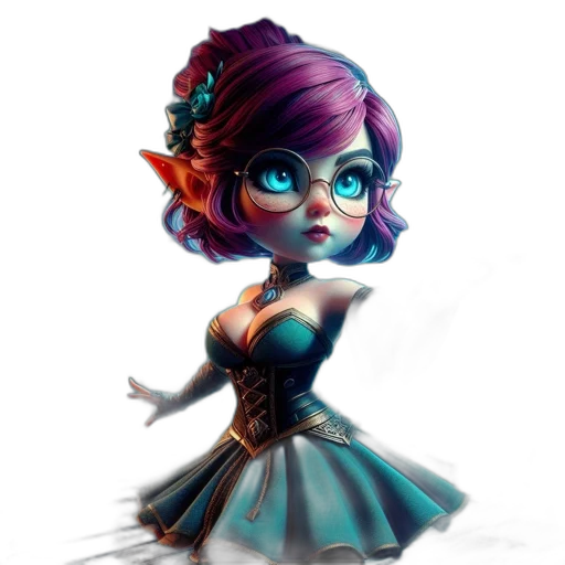 dress, staff, fantasy art, concept art transparent PNG cut-out