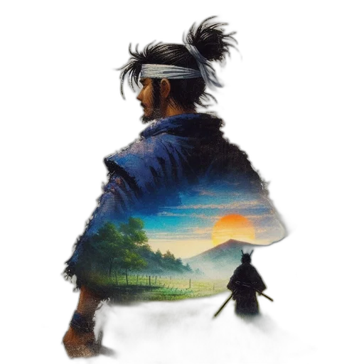 jacket, mask, concept art, fantasy art transparent PNG cut-out