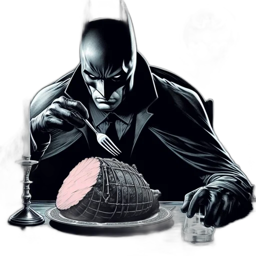 food, comic book art, concept art, batman transparent PNG cut-out