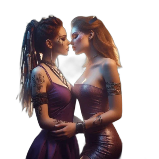dress, jewelry, cyberpunk, concept art transparent PNG cut-out