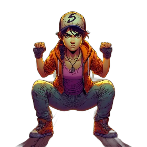 hat, comic book art, concept art, pixel art transparent PNG cut-out