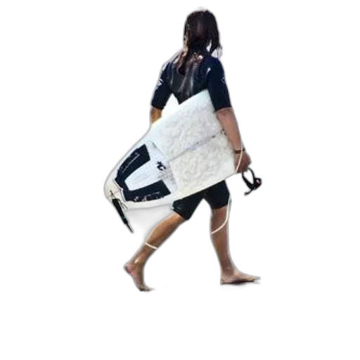staff, 3d render, concept art, surfer transparent PNG cut-out