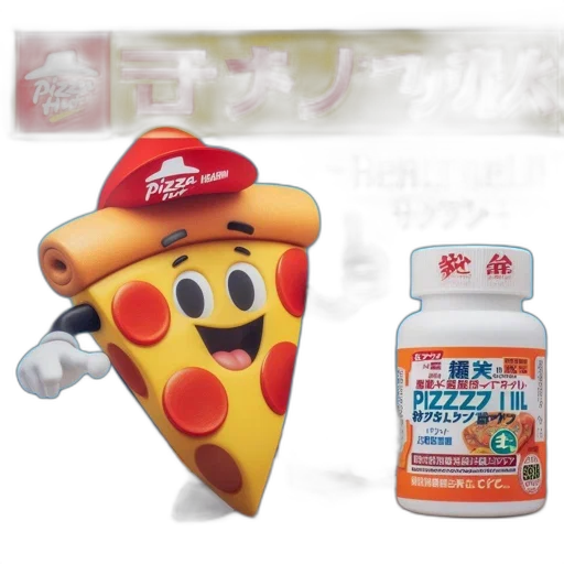 food, weapon, 3d render, cheerful transparent PNG cut-out