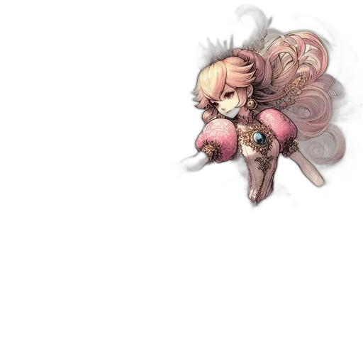 hair, weapon, staff, dragon transparent PNG cut-out