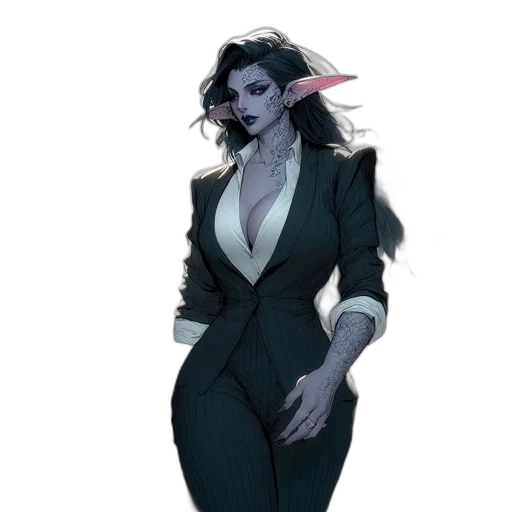jacket, staff, dress, concept art transparent PNG cut-out