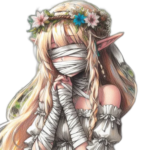 mask, staff, face, flower transparent PNG cut-out