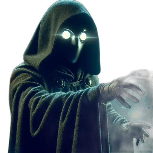 mask, staff, robot, creature transparent PNG cut-out