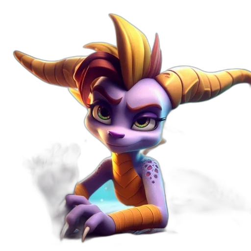 staff, dragon, creature, mask transparent PNG cut-out