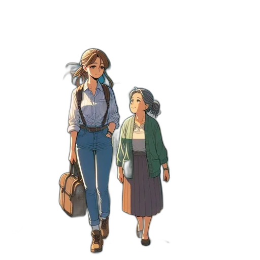 concept art, pixel art, anime, cartoon transparent PNG cut-out