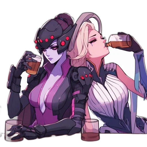 robot, cyberpunk, concept art, pixel art transparent PNG cut-out