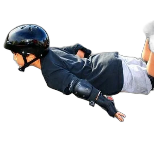 photorealistic, skateboarder, wearing, protective transparent PNG cut-out