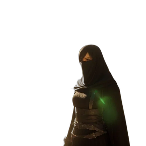 mask, weapon, jacket, sword transparent PNG cut-out