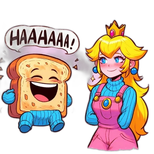 food, dress, crown, pixel art transparent PNG cut-out