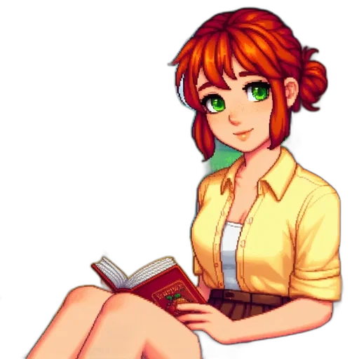 staff, dress, pixel art, anime transparent PNG cut-out