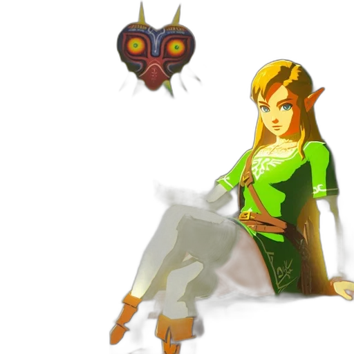 dress, staff, mask, sword transparent PNG cut-out