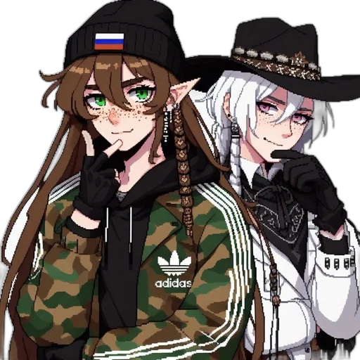 jacket, hat, weapon, anime transparent PNG cut-out