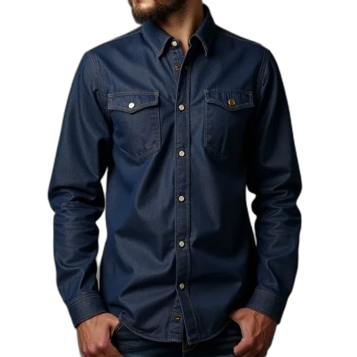 jacket, 3d render, photorealistic, blue transparent PNG cut-out