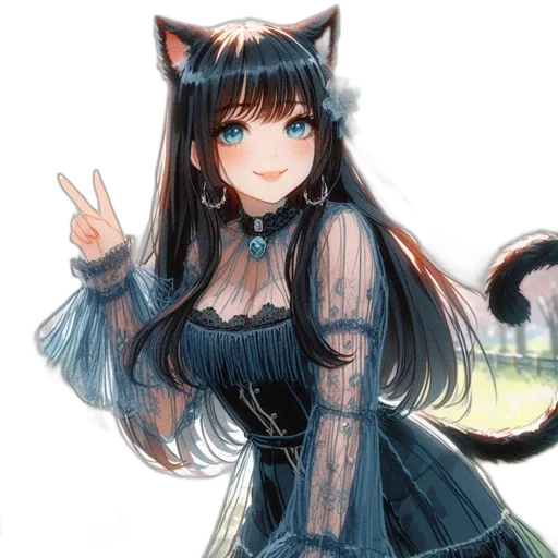 dress, staff, animal, creature transparent PNG cut-out