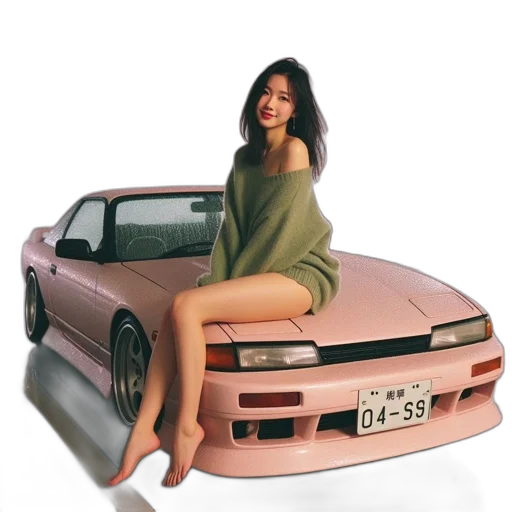 car, dress, shoes, weapon transparent PNG cut-out