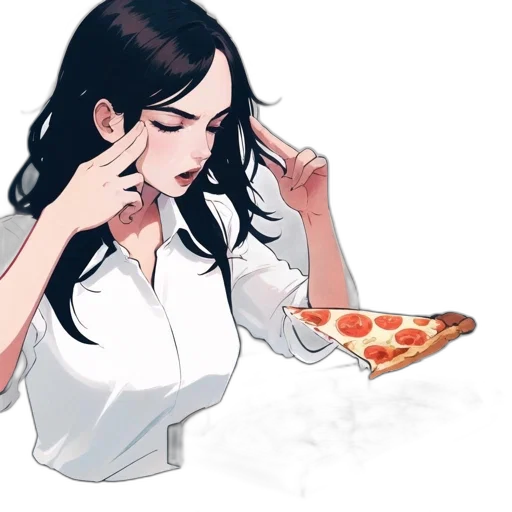 food, pixel art, concept art, watercolor transparent PNG cut-out