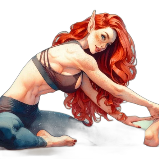 watercolor, fantasy art, concept art, comic book art transparent PNG cut-out
