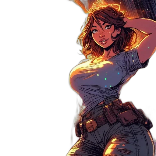 weapon, staff, comic book art, concept art transparent PNG cut-out