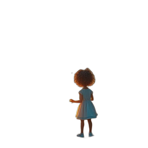 dress, robot, staff, hair transparent PNG cut-out