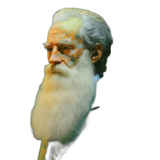 face, hair, staff, creature transparent PNG cut-out