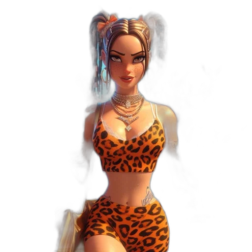 dress, fantasy art, concept art, 3d render transparent PNG cut-out