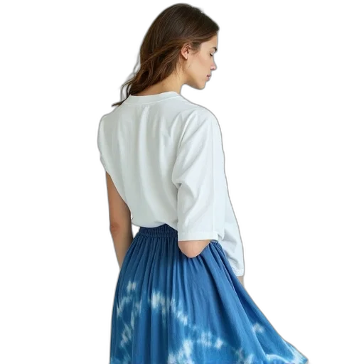 dress, outer space, blue, model transparent PNG cut-out