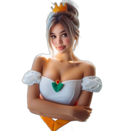 crown, dress, jewelry, staff transparent PNG cut-out