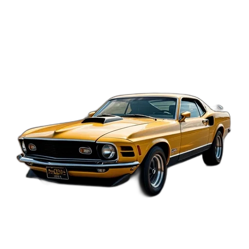 car, photorealistic, 3d render, golden transparent PNG cut-out